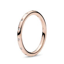 Load image into Gallery viewer, NEW Rose Gold Romantic Bowknot Crown Rings for Women With Clear Crystal Fine Finger Ring Wedding Jewelry Gift Special Offer