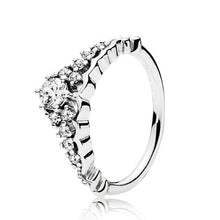 Load image into Gallery viewer, NEW Rose Gold Romantic Bowknot Crown Rings for Women With Clear Crystal Fine Finger Ring Wedding Jewelry Gift Special Offer