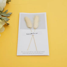 Load image into Gallery viewer, MissYe Store 1pcs Birthday Dried real Flowers Invitations Postcards DIY Wedding Party Festival Greeting Card Decoration