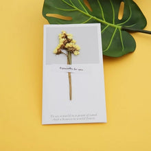Load image into Gallery viewer, MissYe Store 1pcs Birthday Dried real Flowers Invitations Postcards DIY Wedding Party Festival Greeting Card Decoration