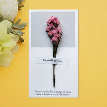 Load image into Gallery viewer, MissYe Store 1pcs Birthday Dried real Flowers Invitations Postcards DIY Wedding Party Festival Greeting Card Decoration