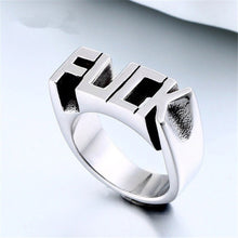 Load image into Gallery viewer, Fashion Punk Gothic Titanium Steel Brass Stainless Cool Gothic Men Finger Rings Biker Cool Ring Vintage Jewelry