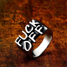 Load image into Gallery viewer, Fashion Punk Gothic Titanium Steel Brass Stainless Cool Gothic Men Finger Rings Biker Cool Ring Vintage Jewelry