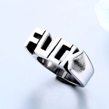 Load image into Gallery viewer, Fashion Punk Gothic Titanium Steel Brass Stainless Cool Gothic Men Finger Rings Biker Cool Ring Vintage Jewelry