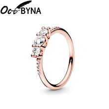 Load image into Gallery viewer, Octbyna Hot Sale Crown Finger Rings For Women Girls Sparkling Zircon Brand Rings Wedding Engagement Jewelry Gift Dropshipping