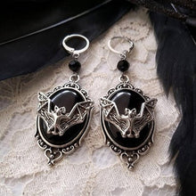 Load image into Gallery viewer, Gothic Vampire Bat Ring Gothic Witch Ring Pendant Victorian Pagan Jewelry for Bat Lover Adjustable Bat Cameo Rings O5P543