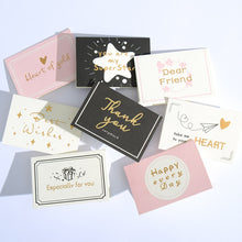 Load image into Gallery viewer, Christmas And Birthday Greeting Card Gold Hot Stamping Creative New Year Thank You Card Party Wedding Invitations Letter Cards