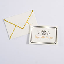 Load image into Gallery viewer, Christmas And Birthday Greeting Card Gold Hot Stamping Creative New Year Thank You Card Party Wedding Invitations Letter Cards