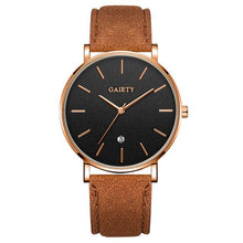 Load image into Gallery viewer, High End Men's Watch Fashion Simple Casual Calendar Business Watch Clock Leather Strap Men's Quartz WristWatch Erkek Kol Saati#F