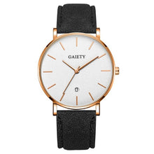 Load image into Gallery viewer, High End Men's Watch Fashion Simple Casual Calendar Business Watch Clock Leather Strap Men's Quartz WristWatch Erkek Kol Saati#F