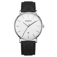 Load image into Gallery viewer, High End Men's Watch Fashion Simple Casual Calendar Business Watch Clock Leather Strap Men's Quartz WristWatch Erkek Kol Saati#F