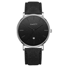 Load image into Gallery viewer, High End Men's Watch Fashion Simple Casual Calendar Business Watch Clock Leather Strap Men's Quartz WristWatch Erkek Kol Saati#F