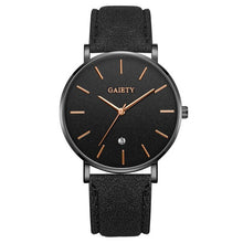 Load image into Gallery viewer, High End Men's Watch Fashion Simple Casual Calendar Business Watch Clock Leather Strap Men's Quartz WristWatch Erkek Kol Saati#F