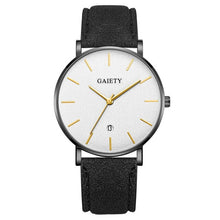Load image into Gallery viewer, High End Men's Watch Fashion Simple Casual Calendar Business Watch Clock Leather Strap Men's Quartz WristWatch Erkek Kol Saati#F