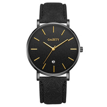 Load image into Gallery viewer, High End Men's Watch Fashion Simple Casual Calendar Business Watch Clock Leather Strap Men's Quartz WristWatch Erkek Kol Saati#F