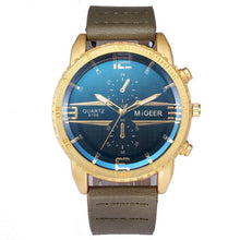Load image into Gallery viewer, Wristwatch Mens High-End Fashion Men's PU Leather Band Watch Analog Alloy Quartz Watch for Friends Gift Male Clock Reloj Hombre