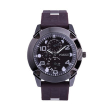 Load image into Gallery viewer, Stylish Cool Men  High-end Blue Glass Dial Watch Military Silicone Strap  Watch Clock Men Quartz WristWatch Gift Reloj Hombre@50