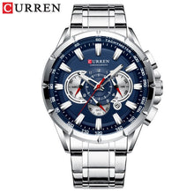 Load image into Gallery viewer, High-end quality CURREN autumn new men's steel belt watch, military multi-functional durable watch, quartz men's watch