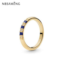 Load image into Gallery viewer, Original Real 925 Sterling Silver Ring Exotic Stones and Stripes Rings Pink Flower Pave CZ For Women Wedding Gift Jewelry