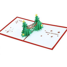 Load image into Gallery viewer, Valentine's Day Xmas Invitation Greeting Card Christmas 3D Pop Up Holiday Card  Multi-designs Cartoon Pattern Holiday Party Card