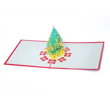 Load image into Gallery viewer, Valentine's Day Xmas Invitation Greeting Card Christmas 3D Pop Up Holiday Card  Multi-designs Cartoon Pattern Holiday Party Card