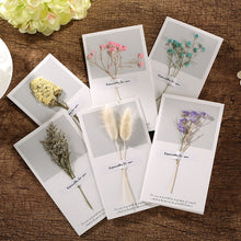 Load image into Gallery viewer, Dried Flowers Gift 1PC Romantic Hot New Birthday Invitations Creative Wedding Greeting Cards Anniversary Paper Valentine