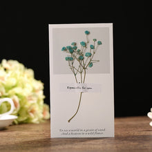 Load image into Gallery viewer, Dried Flowers Gift 1PC Romantic Hot New Birthday Invitations Creative Wedding Greeting Cards Anniversary Paper Valentine