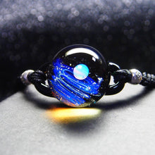 Load image into Gallery viewer, Universe Planets Glass Bead Bangles &amp; Bracelets Galaxy Fashion Jewelry Galaxy Solar System Bracelet For Women Christmas