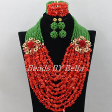 Load image into Gallery viewer, New Design Purple Coral Beads African Wedding Beads Jewelry Set Nigerian Women Bridal Lace Jewlery Crystal Free Shipping ABF476