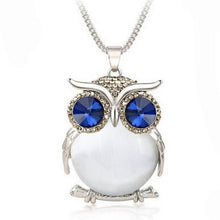 Load image into Gallery viewer, LNRRABC Women Sweater Chain Necklace Owl Design Rhinestones Crystal Pendant Necklaces Jewelry Clothing Accessories Drop Shipping