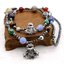 Load image into Gallery viewer, Solar System Astronaut Jewelry Set Spaceman Charm Bracelet Pendant Necklace Universe Outer Space Powerful Unisex Hematite Beaded