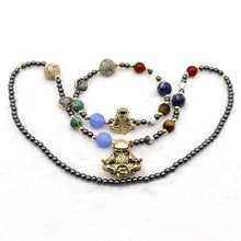 Load image into Gallery viewer, Solar System Astronaut Jewelry Set Spaceman Charm Bracelet Pendant Necklace Universe Outer Space Powerful Unisex Hematite Beaded