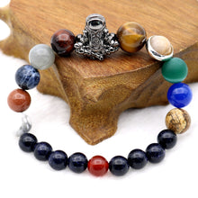 Load image into Gallery viewer, Astronaut Charm Solar System 9 Planets Universe Galaxy Spaceman Stones Beaded Men Women Stretchy Bracelets Bangles