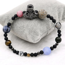 Load image into Gallery viewer, Astronaut Charm Solar System 9 Planets Universe Galaxy Spaceman Stones Beaded Men Women Stretchy Bracelets Bangles
