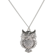 Load image into Gallery viewer, LNRRABC Women Sweater Chain Necklace Owl Design Rhinestones Crystal Pendant Necklaces Jewelry Clothing Accessories Drop Shipping