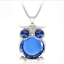 Load image into Gallery viewer, New  Women Sweater Chain Necklace Owl Design Rhinestones Crystal Pendant Necklaces Jewelry Clothing Accessories Drop Shipping