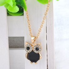 Load image into Gallery viewer, New  Women Sweater Chain Necklace Owl Design Rhinestones Crystal Pendant Necklaces Jewelry Clothing Accessories Drop Shipping
