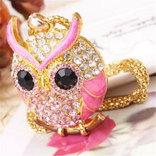 Load image into Gallery viewer, New  Women Sweater Chain Necklace Owl Design Rhinestones Crystal Pendant Necklaces Jewelry Clothing Accessories Drop Shipping