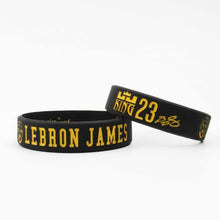 Load image into Gallery viewer, High Quality LA Lebron James Silicone Bracelet I PROMISE Lakers More Than An Athlete Basketball Player Kids Siliocne Wristband