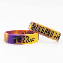 Load image into Gallery viewer, High Quality LA Lebron James Silicone Bracelet I PROMISE Lakers More Than An Athlete Basketball Player Kids Siliocne Wristband