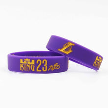 Load image into Gallery viewer, High Quality LA Lebron James Silicone Bracelet I PROMISE Lakers More Than An Athlete Basketball Player Kids Siliocne Wristband