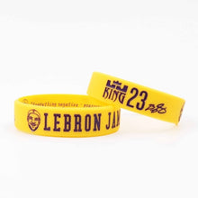 Load image into Gallery viewer, High Quality LA Lebron James Silicone Bracelet I PROMISE Lakers More Than An Athlete Basketball Player Kids Siliocne Wristband