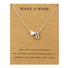 Load image into Gallery viewer, Heart Initial Pendants Necklaces Personalized Letters Necklace Name Jewelry Women Men Accessories Girlfriend Lover Couple Gift