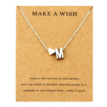 Load image into Gallery viewer, Heart Initial Pendants Necklaces Personalized Letters Necklace Name Jewelry Women Men Accessories Girlfriend Lover Couple Gift