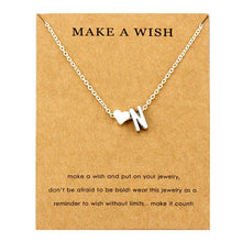 Load image into Gallery viewer, Heart Initial Pendants Necklaces Personalized Letters Necklace Name Jewelry Women Men Accessories Girlfriend Lover Couple Gift