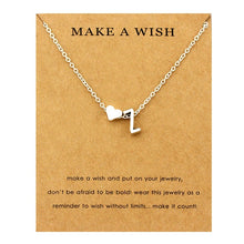 Load image into Gallery viewer, Heart Initial Pendants Necklaces Personalized Letters Necklace Name Jewelry Women Men Accessories Girlfriend Lover Couple Gift