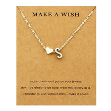 Load image into Gallery viewer, Heart Initial Pendants Necklaces Personalized Letters Necklace Name Jewelry Women Men Accessories Girlfriend Lover Couple Gift