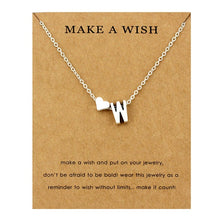 Load image into Gallery viewer, Heart Initial Pendants Necklaces Personalized Letters Necklace Name Jewelry Women Men Accessories Girlfriend Lover Couple Gift
