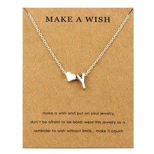 Load image into Gallery viewer, Heart Initial Pendants Necklaces Personalized Letters Necklace Name Jewelry Women Men Accessories Girlfriend Lover Couple Gift