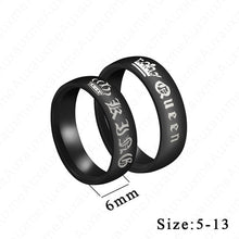 Load image into Gallery viewer, Auxauxme Titanium Steel Lovers Couple Rings Gold Wave Pattern Wedding Promise Ring For Women Men Engagement Jewelry Party Gift